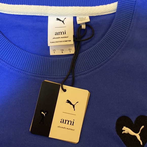 Puma Puma x AMI Logo T-Shirt size - Picture 3 of 5